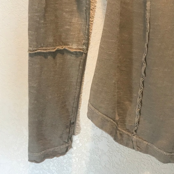 Free People Crochet Detail V Neck Henley Top - Picture 3 of 7